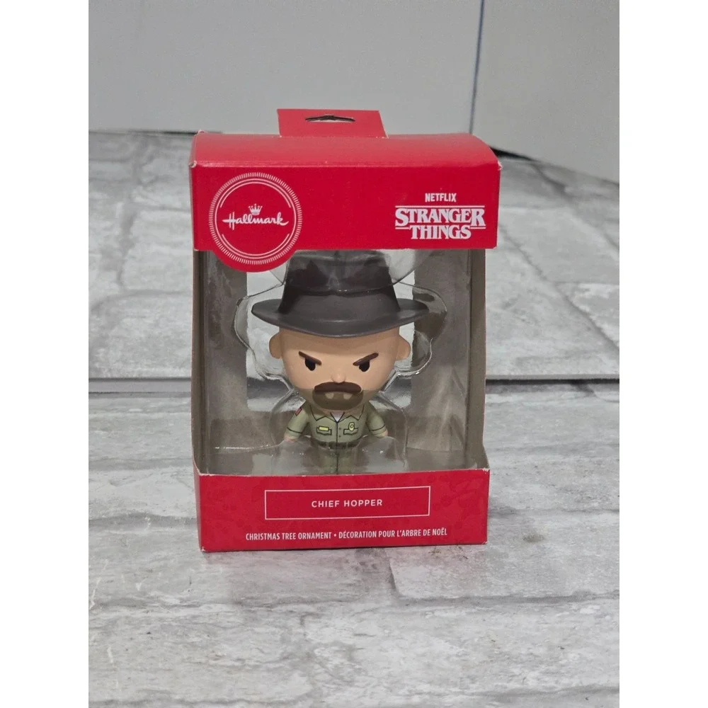 Lot of‎ 3 Hallmark Netflix Stranger Things Chief Hopper Christmas Tree Ornaments